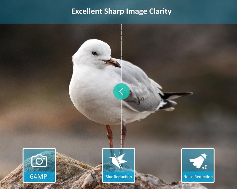 GardePro E5S Trail Camera (Non-Cellular, Non-WiFi), 64MP Photo & 1296P HD Video, 0.1s Trigger, 100ft No-Glow Night Vision, Motion Activated Wildlife Camera - Image 3